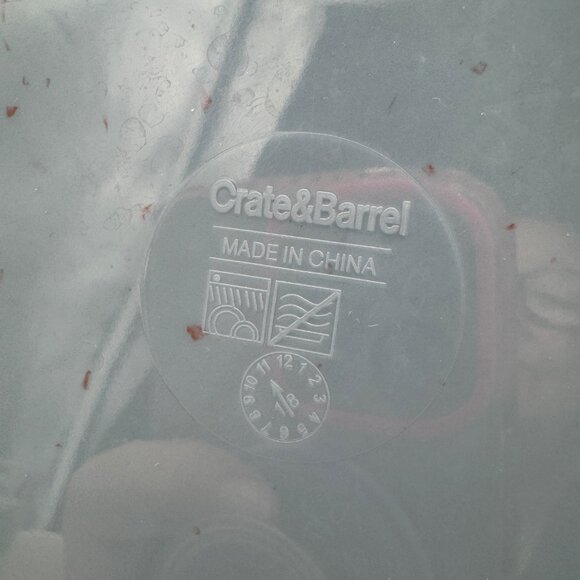 Crate & Barrel Cruz Botanical Melamine Serving Bowl And 4 plates - Picture 11 of 13